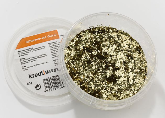 Glittergranulat Gold